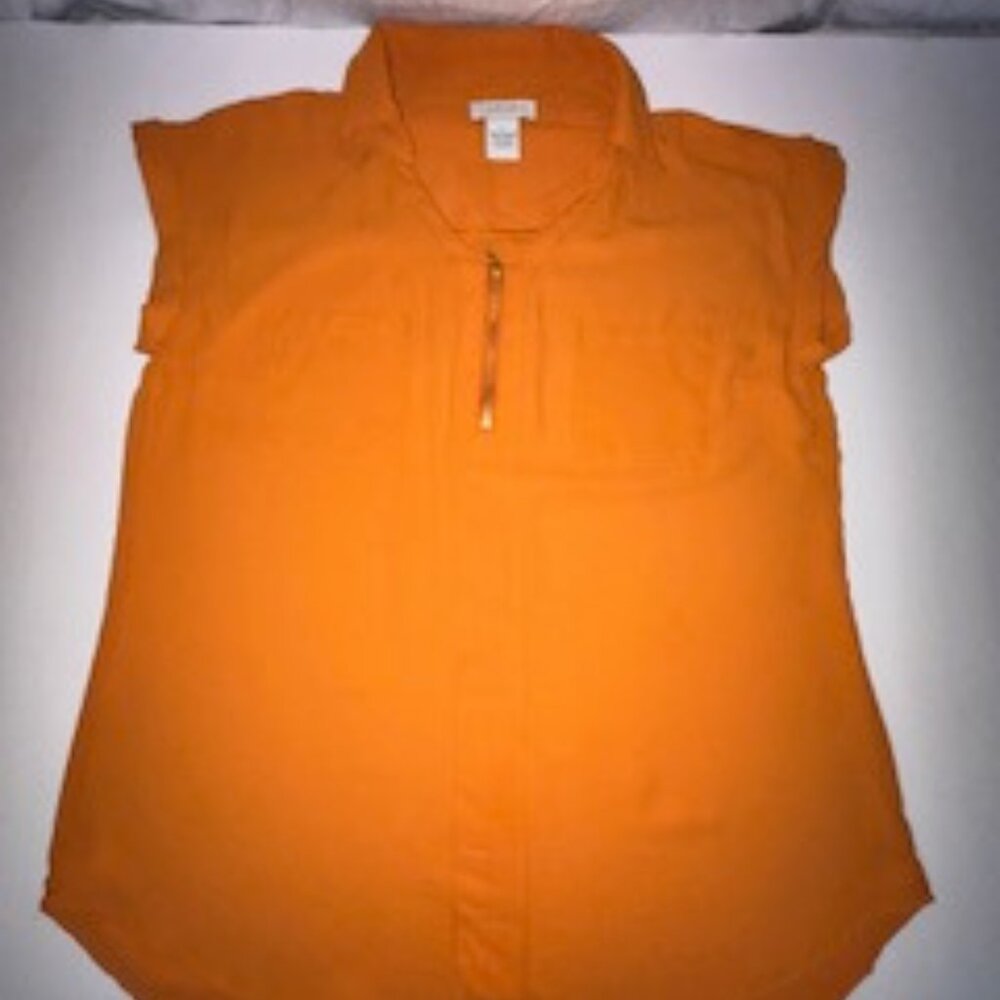 Carmen Blouse, Size: Large, Orange